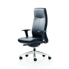 Rovo 5910 chef kontorstol m. armlæn, nappa læder