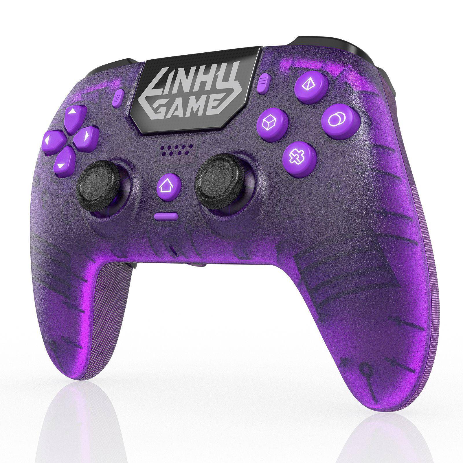 Jingzhan för Sony PS5 Trådlös Pro-kontroll RGB-ljus Hall-effekt Vibration PC/Steam Gamepad grön