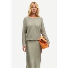 Samsøe Samsøe Nor on Short 7355 Kvinde Vetiver Sweaters Str S - hos Magasin