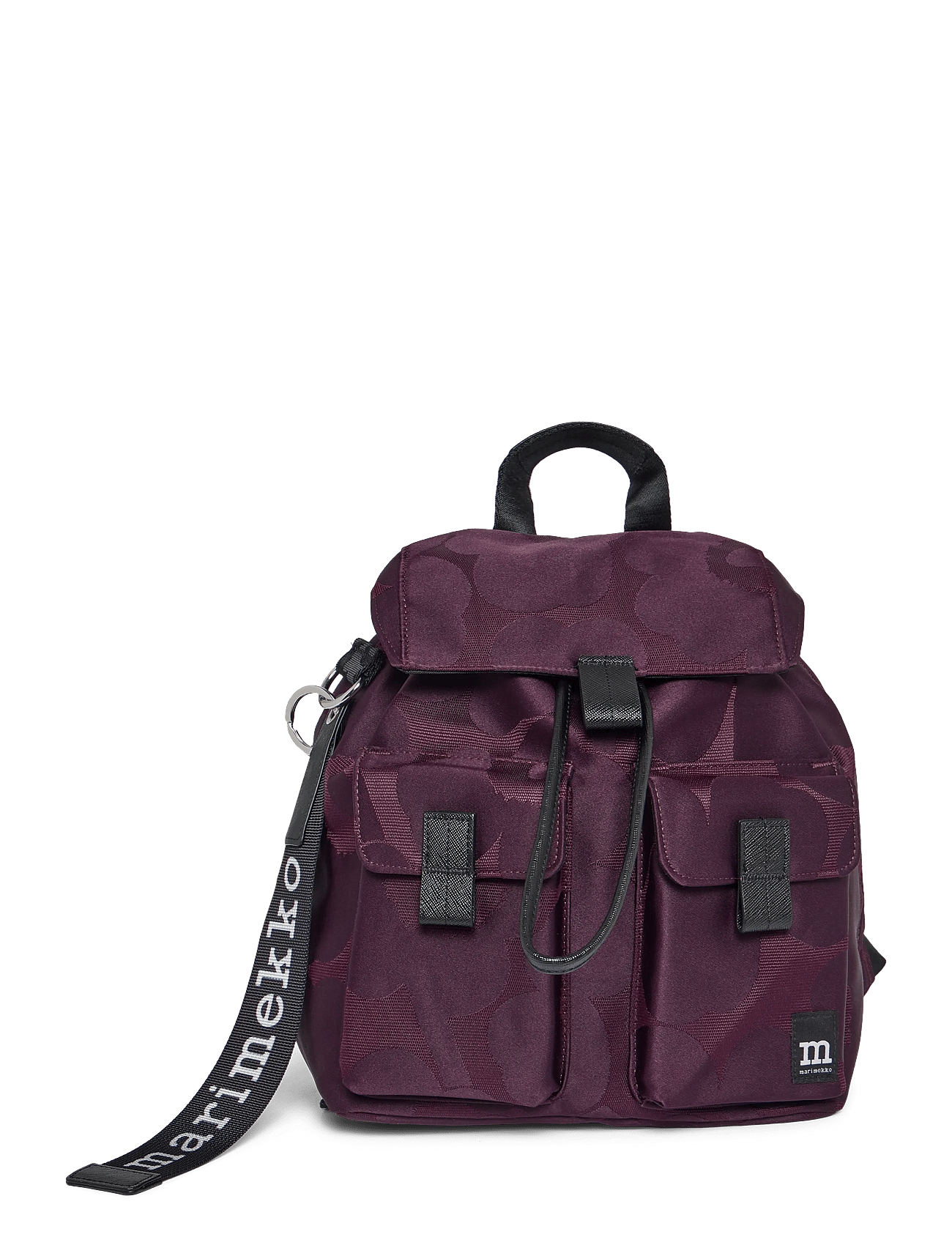MARIMEKKO Everything Backpack M Unikko | Burgundy | One Size