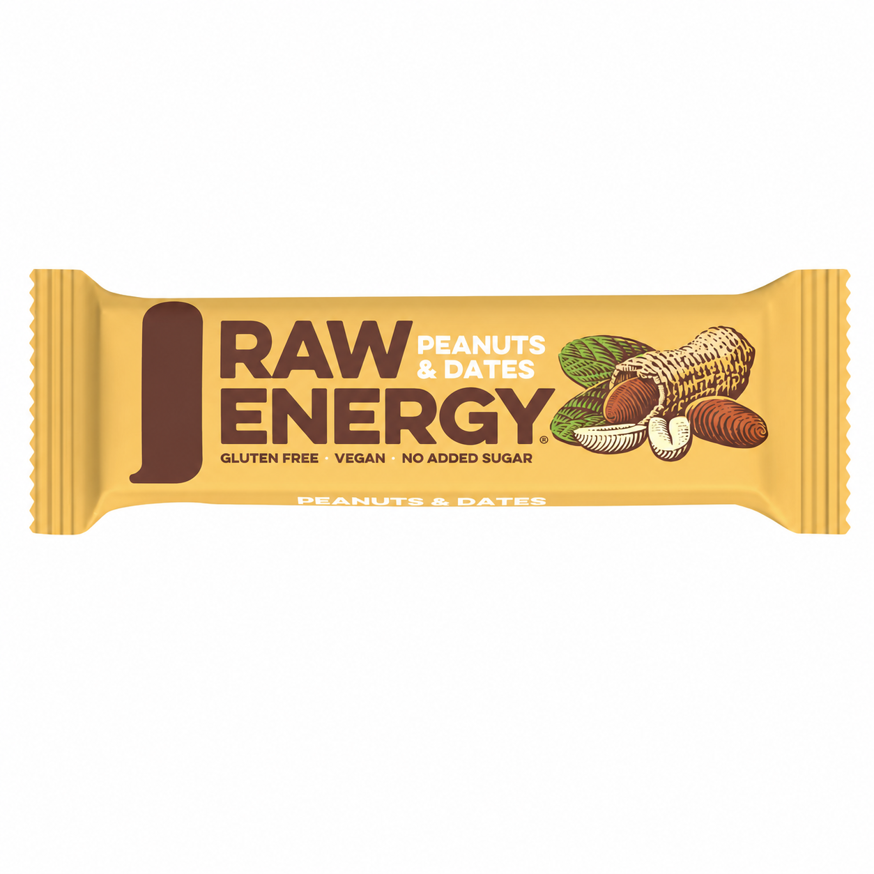Rå Energibar (1 x 50 g) - Peanuts & Dates