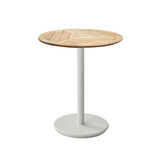 Cane-Line - Cafebordsunderrede - Go - Sand/bordsskiva dia.60 cm - Drop, Go - Teak - Småbord & Sidobord utomhus - Beige,Träfärgad