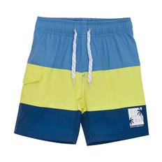 Color Kids Badeshorts - Støvet blå/Limelight/Navy - Color Kids - 12 år (152) - Badetøj