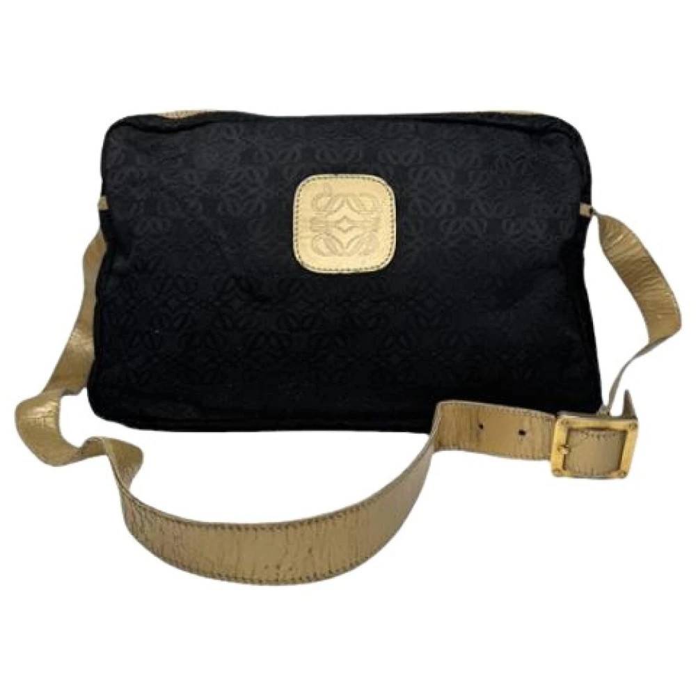 Loewe Pre-owned Pre-owned Canvas Cross Body Taske - Vintage - Dame - Sort - ONE SIZE -