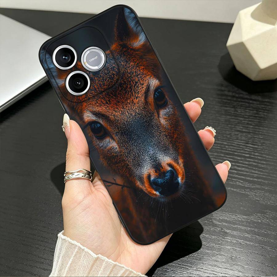Wild Deer With Dark Bright Eyes Case for Honor 600 Lite X6 X9a X9d 200 400 90 X7 X8d 8X 70 X5b Magic5 X8 X9c Phone Cover X7d X6d