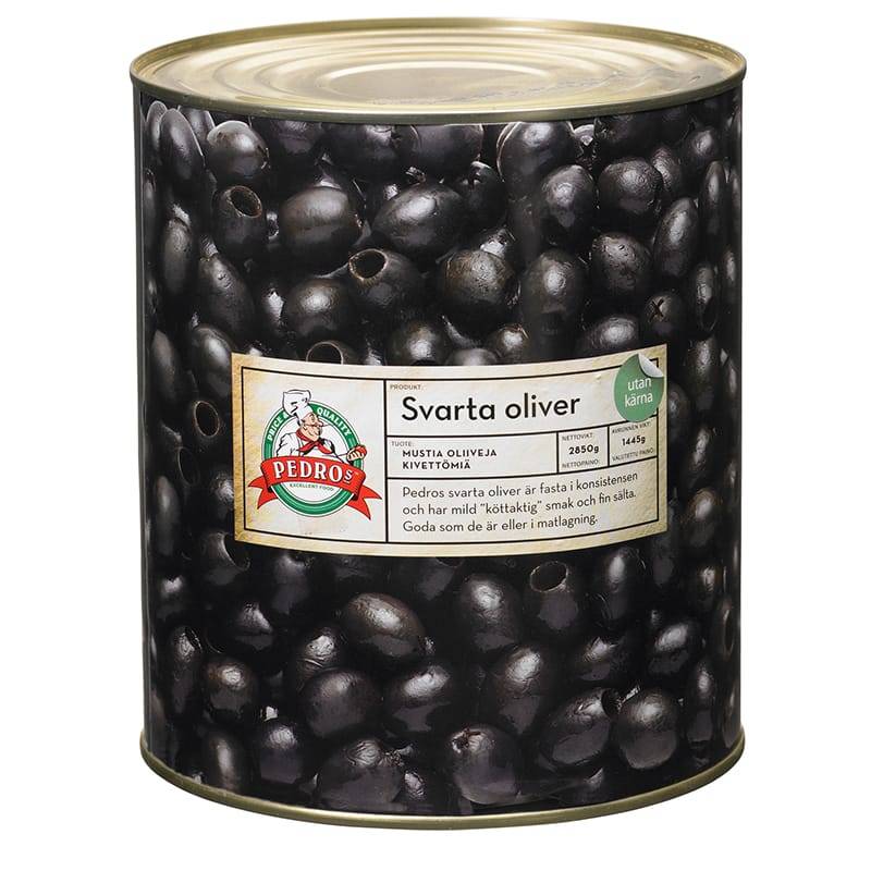 Oliver Svarta utan kärnor i konserv 3100 gram