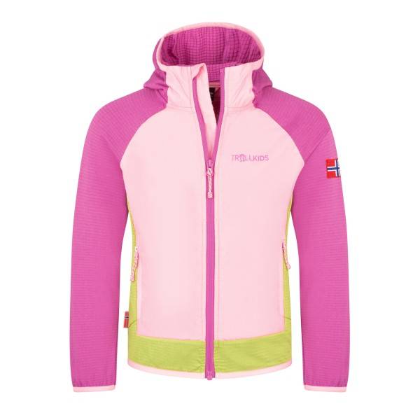Trollkids Kid's Seiland Jacket Fleecejakke Børn størrelse 176 farve pink