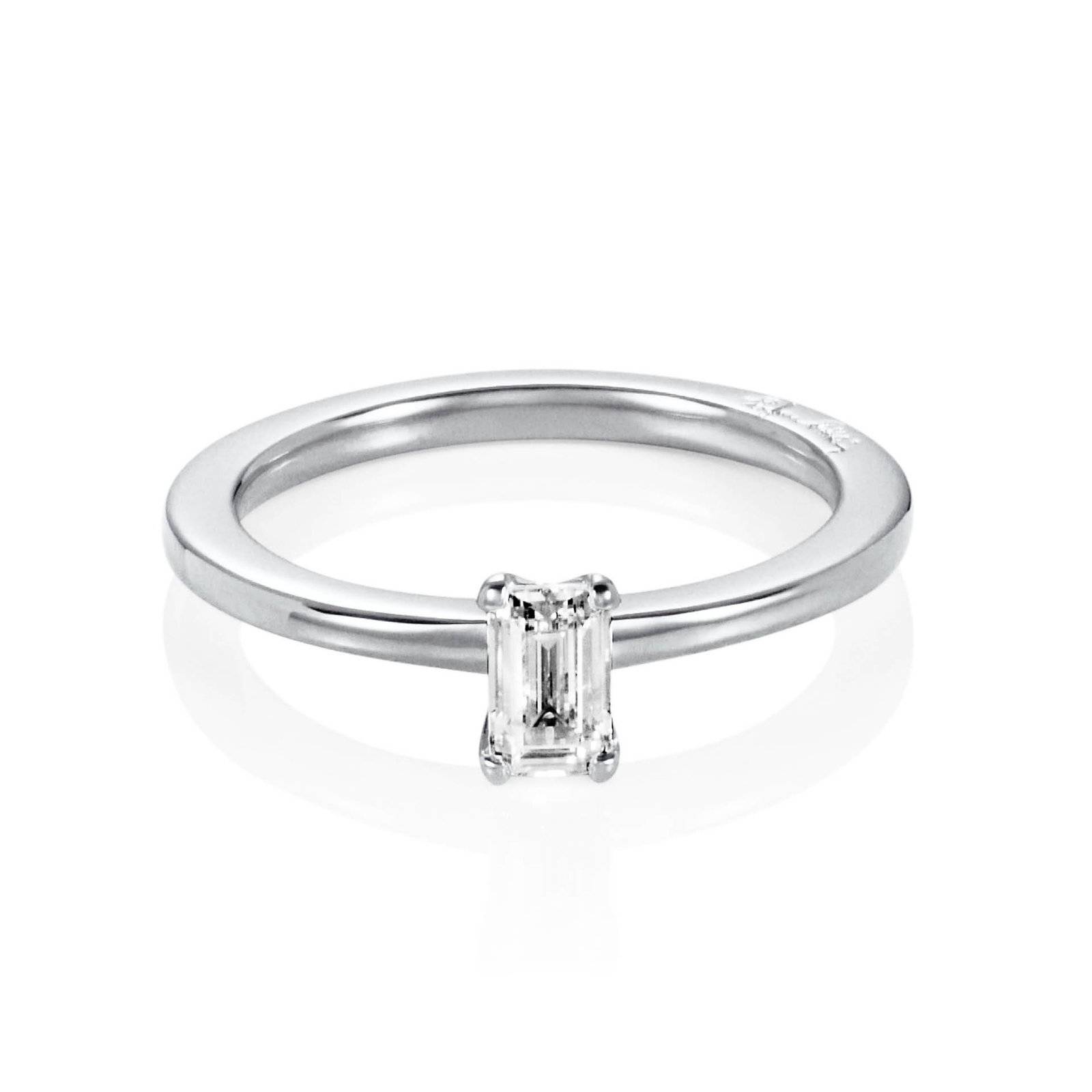 Efva Attling Emerald Star Ring 0.40 ct 16.50 - VITGULD
