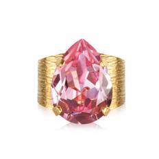 Caroline Svedbom Classic Drop Ring Guld / Light Rose