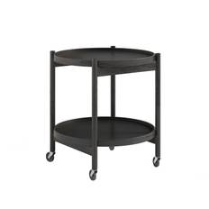 Bølling Tray Table 50 cm - Black Lacquered Oak/Veneer