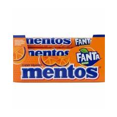 40 rullar med Mentos Fanta - Hel låda 1500 gram