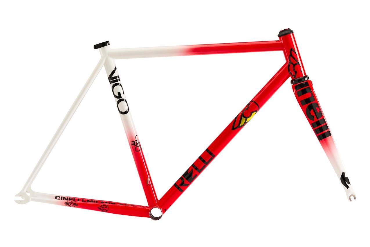 Cinelli Vigorelli 80s Banesykkel Ram Team Red, Str. M (53) (M)