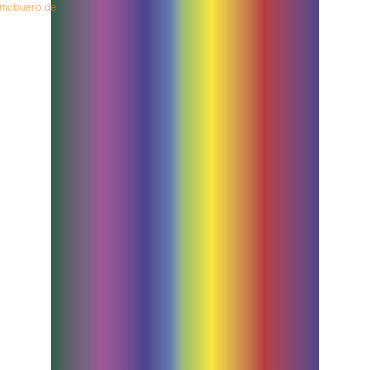 10 x Heyda Fotokarton 49,7x68,3cm Regenbogen