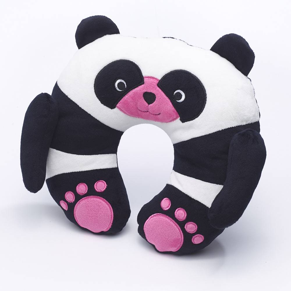 Nackkudde Travelblue Chi Chi the Panda, pandamotiv, mjuk plysch
