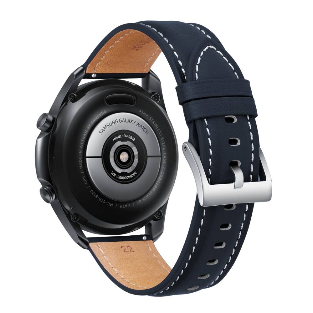 Bekvämt Samsung Galaxy Watch 4 Classic 46mm etc. klockarmband - Blått