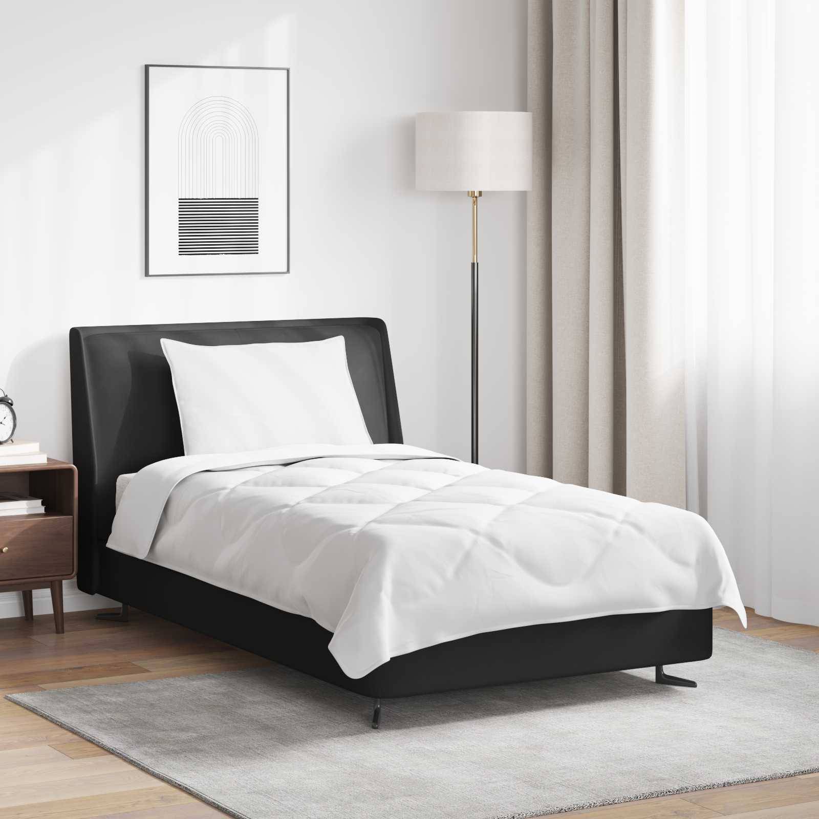 Årsdækkende Dyne Med Pude 2 Dele Microfiber - 140 x 220 cm / 40 x 60 cm