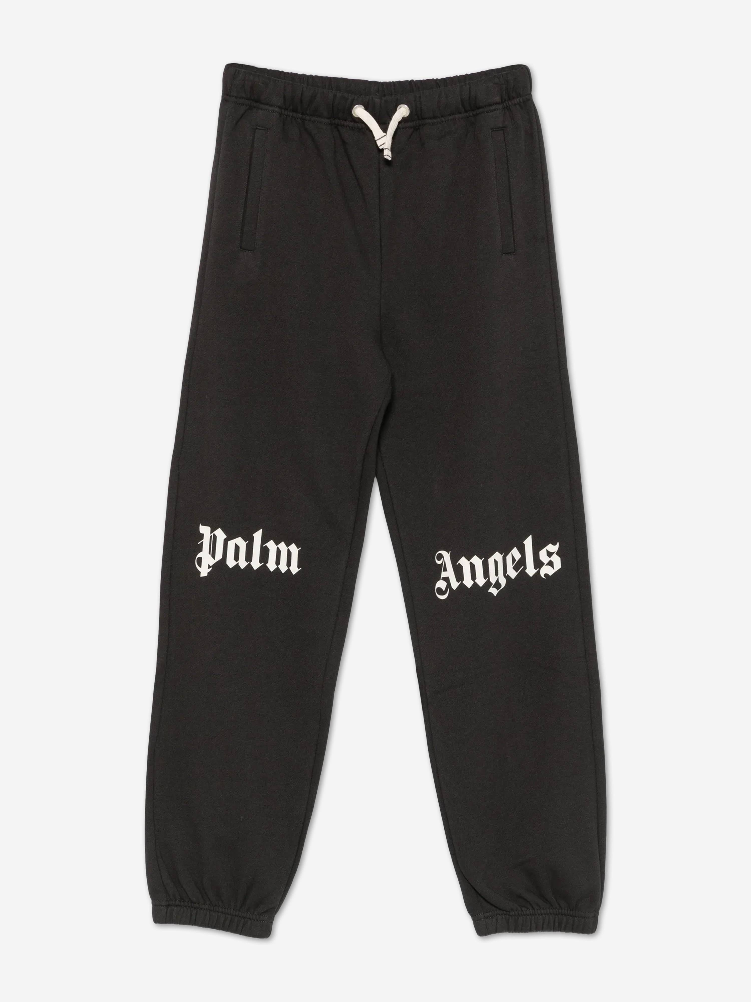 Palm Angels Kids Classic Logo Joggers in Black - Black / 4 Yrs (4 Yrs)