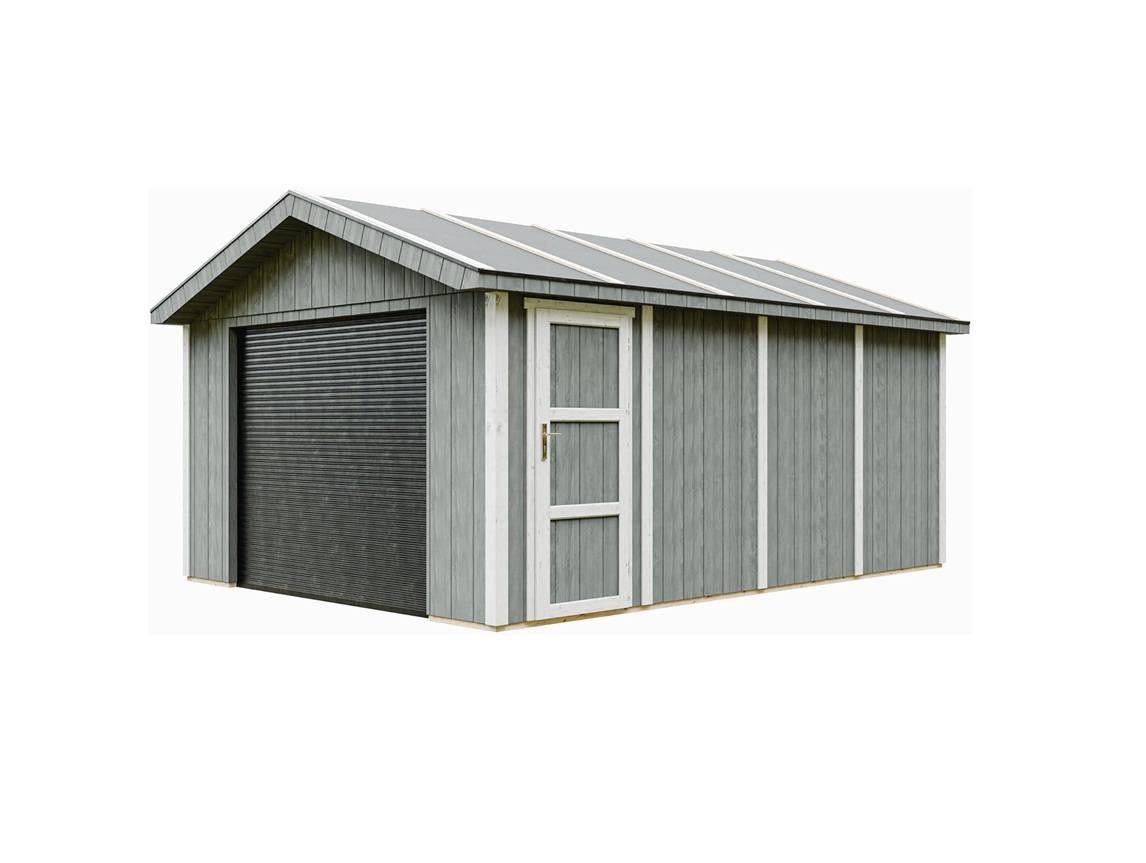SmartSide Garage 354 × 486 cm – 17 m² - 354 x 486 cm - 17 m2 - Cavern Steel