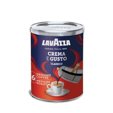 Lavazza Crema e Gusto Classico malet kaffe 250g på burk