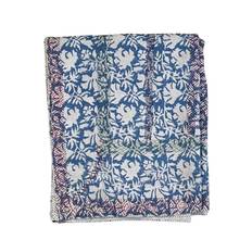 Pläd Vintage pearl Bloom 140x200 cm - Blå