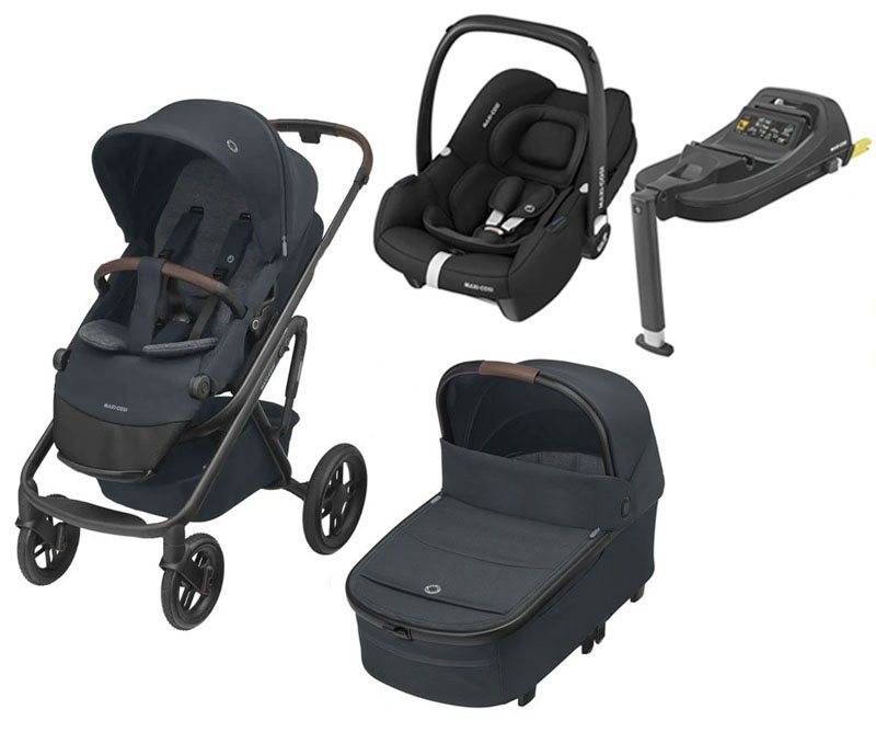 Maxi-Cosi Lila XP Plus duovagn + CabrioFix i-Size + bas