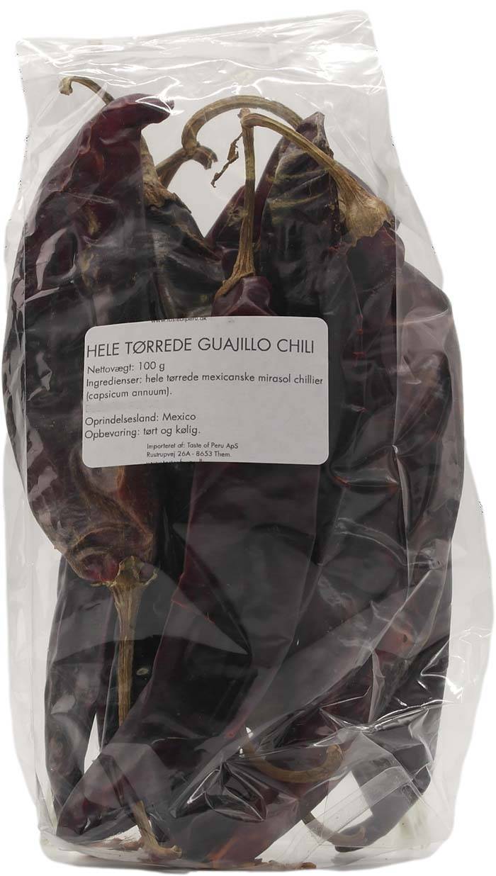 Guajillo Chili Tørrede 100gr