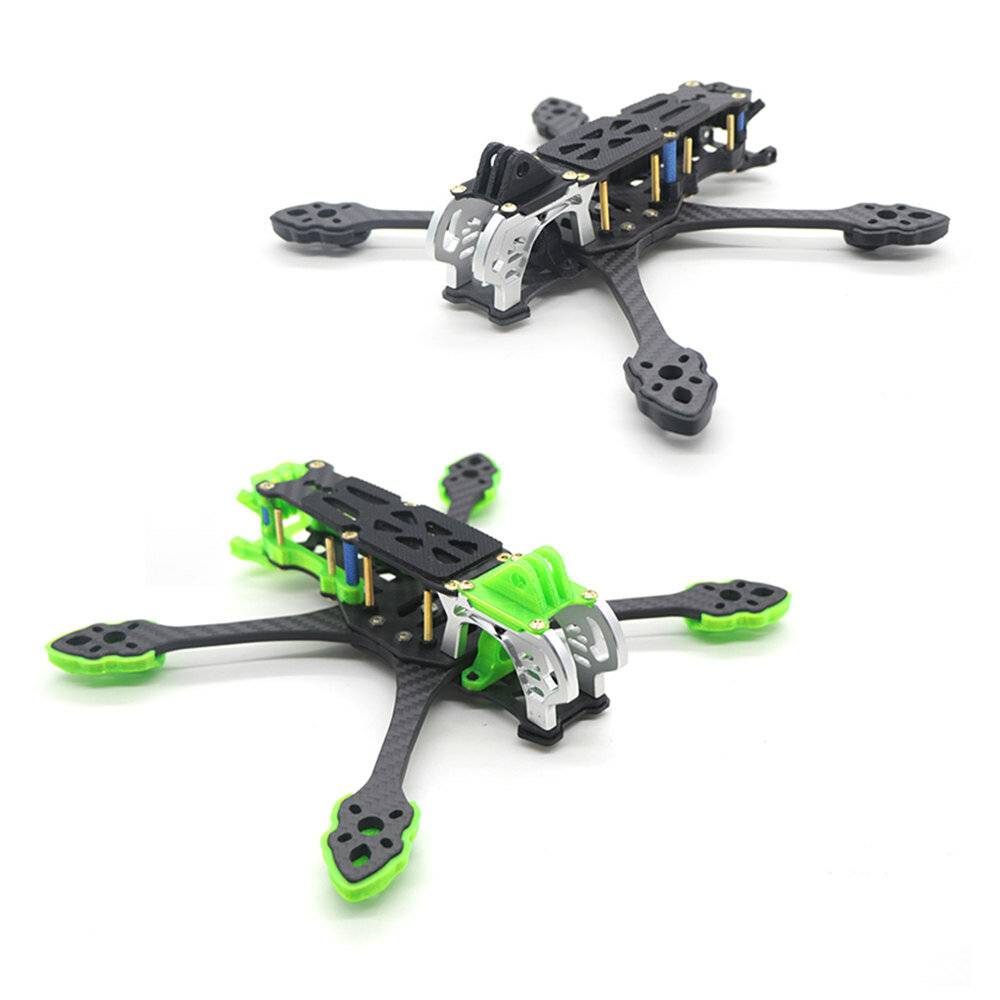 HSKRC MAK5 225mm hjulbas 3K kolfiber 5 tums fristilsramuppsättning Stöd för DJI Air Unit Digital System för RC Drone FPV