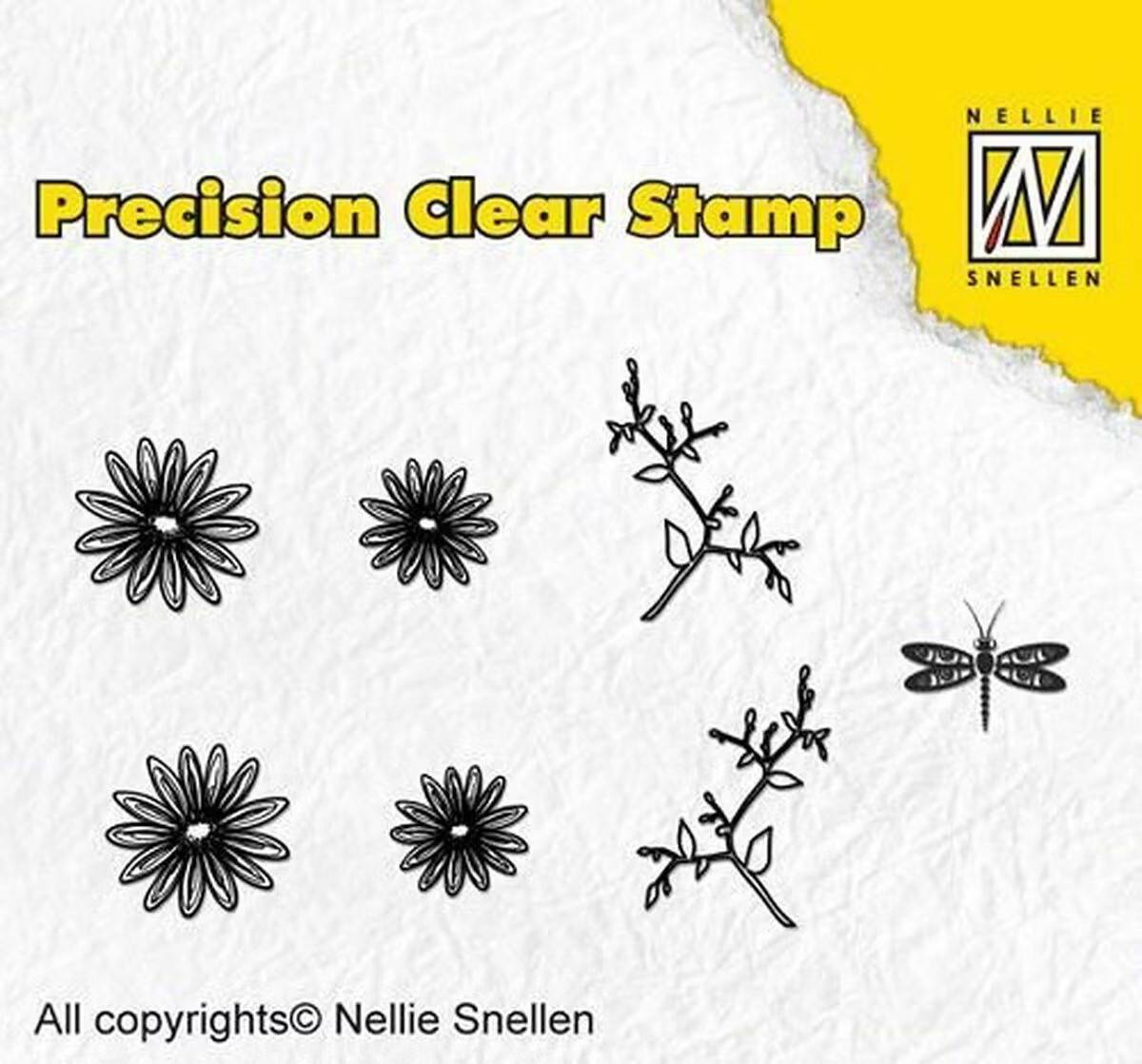 Nellie Snellen Clearstamp - Flowers