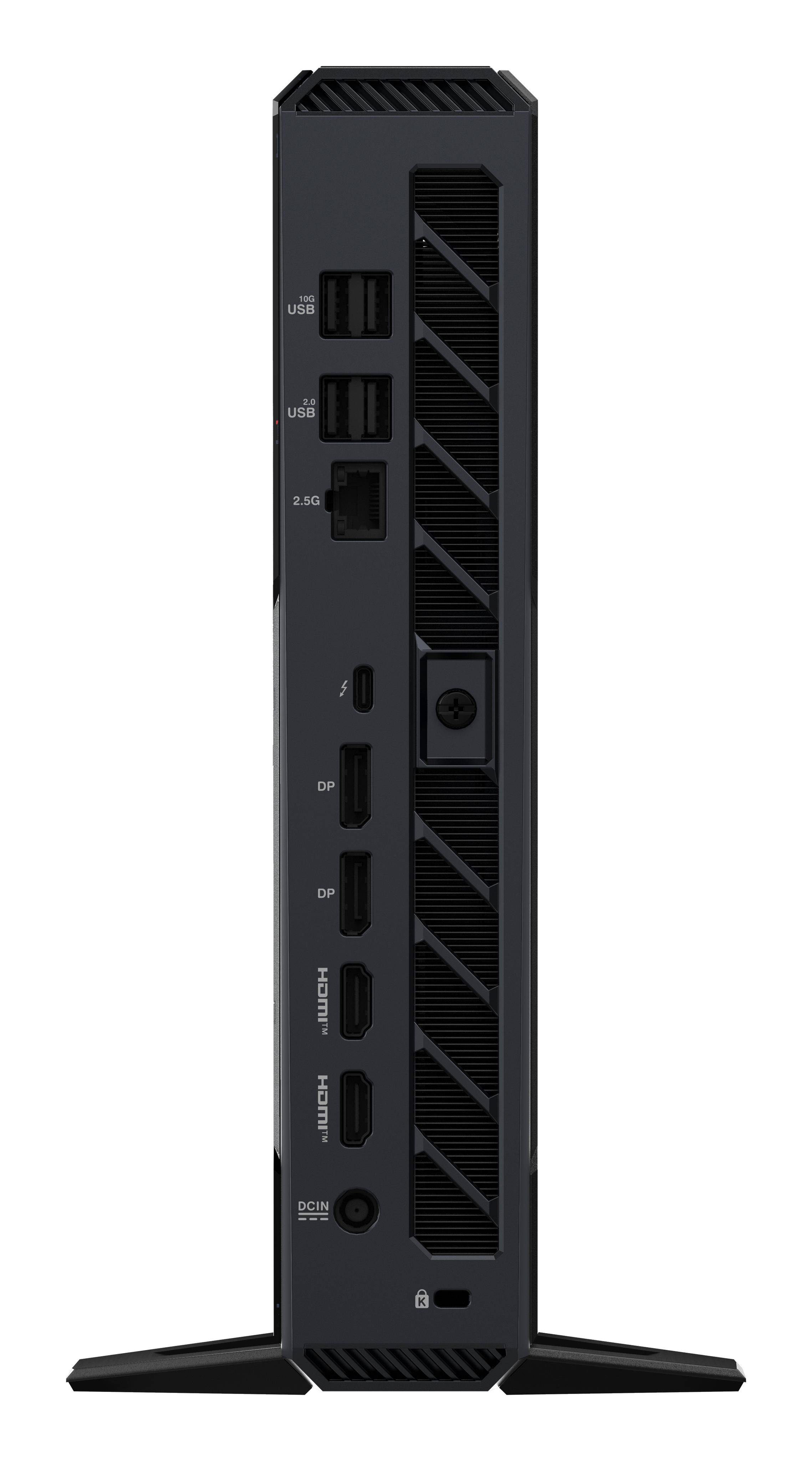 ROG NUC RNUC15JNK7X569A2 - Mini-PC spel - Core Ultra 7 255HX / upp till 5.2 GHz - RAM 16 GB - SSD 1 TB - NVMe - GeForce RTX 5060 - Gigabit Ethernet, 2.5 Gigabit Ethernet, IEEE 802.11ax (Wi-Fi 6), Blue