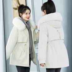 Padded Women's Winter Loose Padded Coat Plus Velvet Thickening Pie To Overcome Padded Jacket XXXL vit