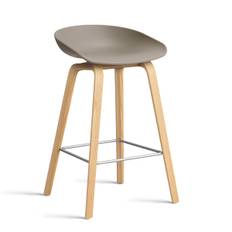 HAY About a Stool - AAS 32 Barstol - Eg - H:65cm - Khaki / Sort