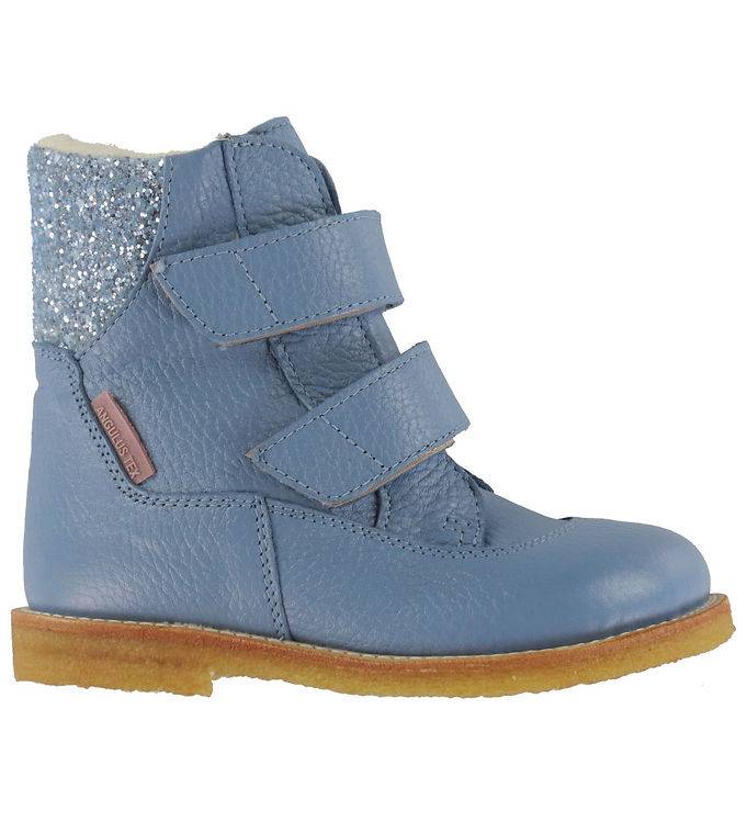 Angulus Vinterstøvler - Tex - Blue Daisy/Blue Ice Glitter - Angulus - 26 - Vinterstøvle