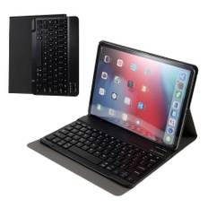 iPad Pro 11 (2021/2020/2018) / iPad Pro 11 (2022/2021/2020/2018) - Läderfodral m/avtagbart Bluetooth tangentbord - NORDISK/Svensk LAYOUT