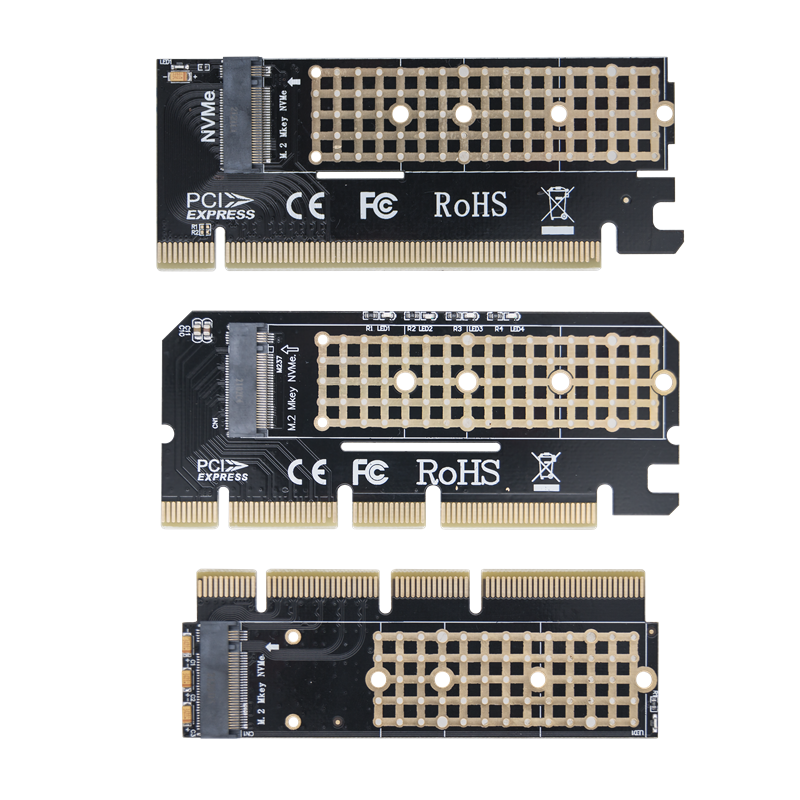 M.2 NVMe M-Key to PCIe 3.0 SSD Adapter Card  PCIe X4 X8 X16 For Desktop PC PCI-E Graphics Card Sot