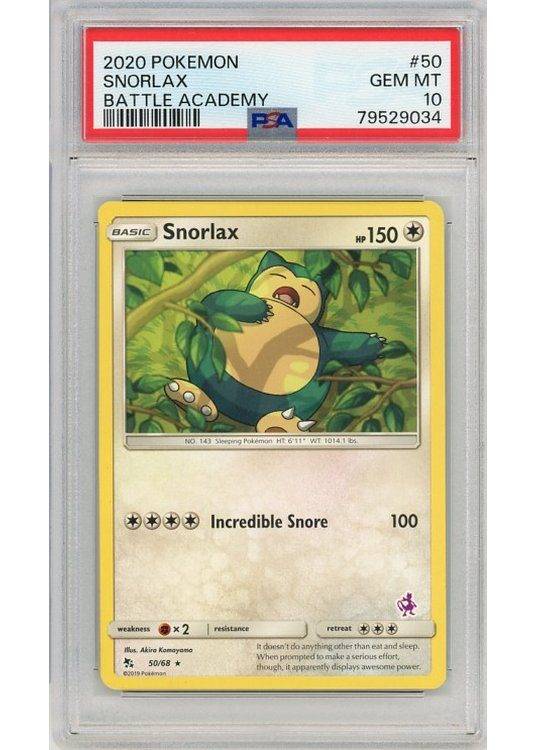 Snorlax - Battle Academy Mewtwo Deck - 50/68 - PSA 10.