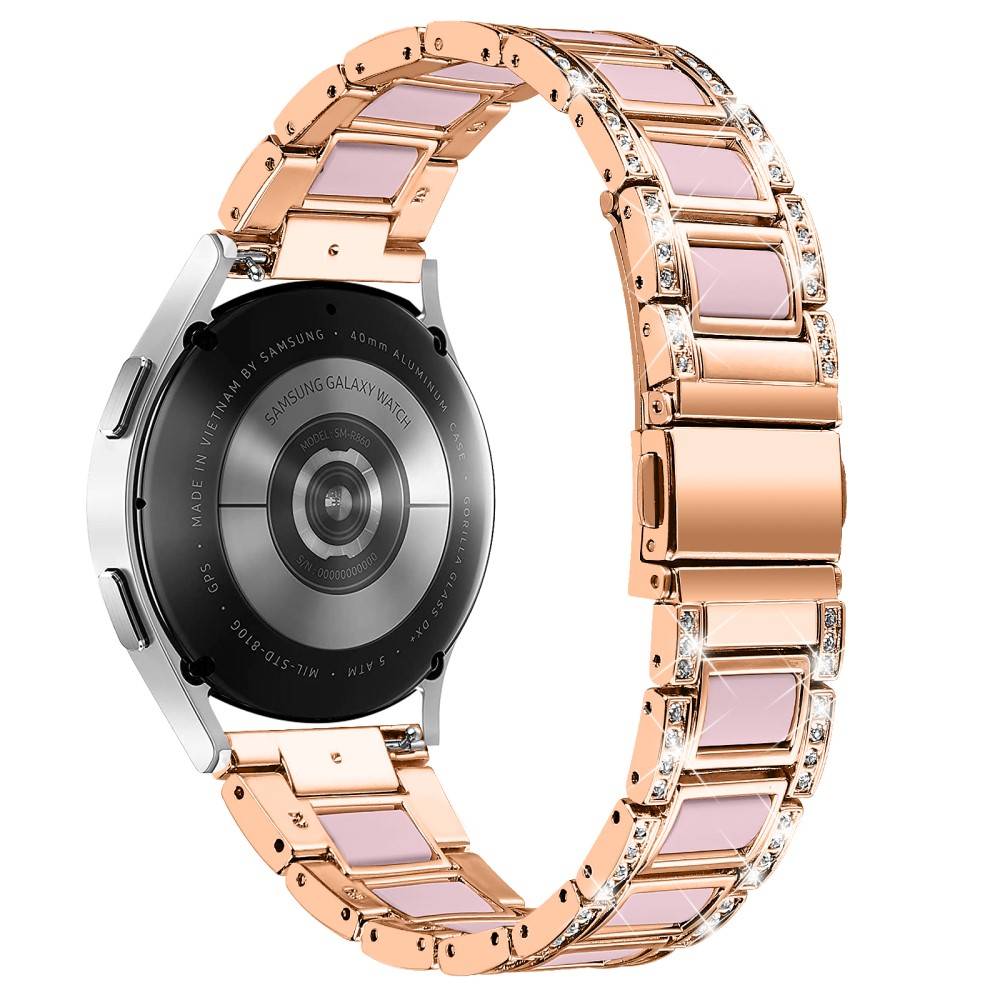 Garmin Forerunner 55 Armband i metall med fina stenar, Rosegold Rose