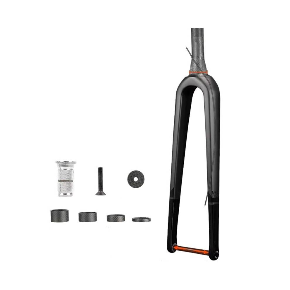 TOSEEK Bicycle Carbon Fiber Front Fork Gravel Road Bike Front Fork TORAY T800 Carbon Fiber Material Internal Wiring