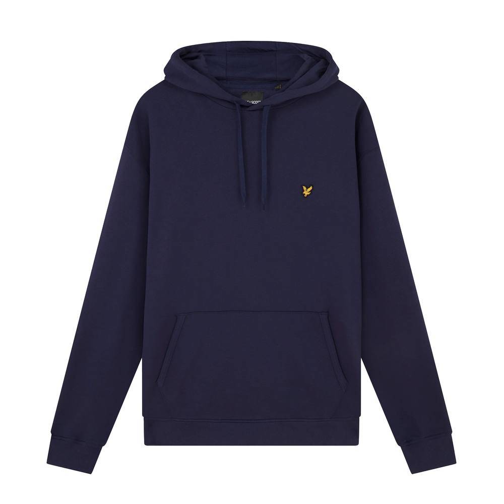 Lyle & Scott Men Plus Pullover Hoodie in Navy | Size: 4X-Large