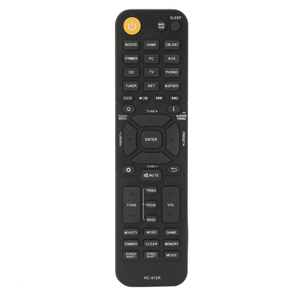 AV-receiver. Reservefjernbetjening i solid kvalitet, ingen programmering nødvendig, ideel til Onkyo TV Tx-Nr696Tx-Nr797Tz-Rz840, god kvalitet, god