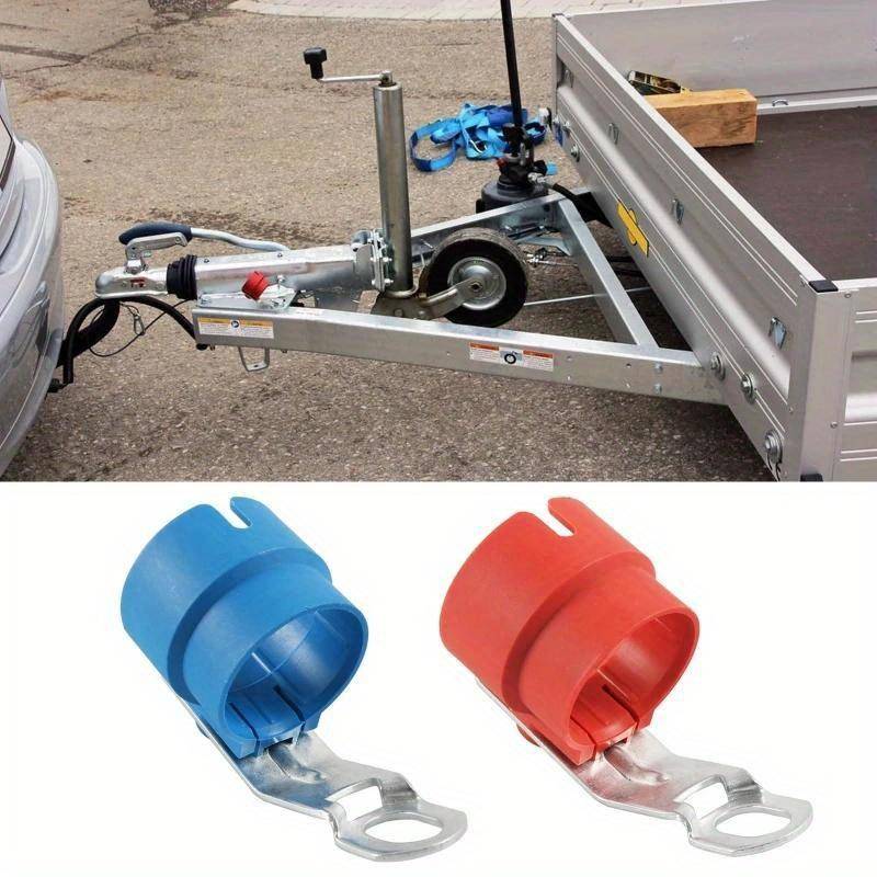 Trailer Plug Holder 7 Pin /13 Pin Trailer Connector Trailer Delar Montering på Trailer Dragstång Parkeringsskydd Tillbehör L41A blå
