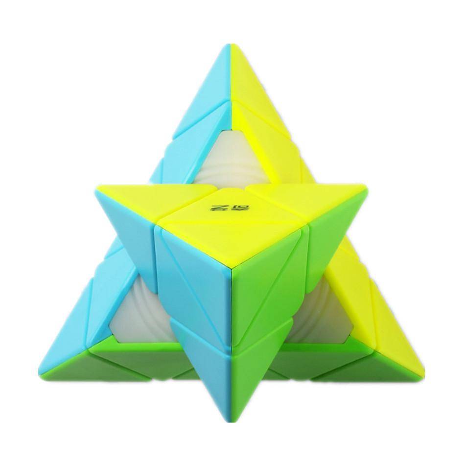 QIYI Qiming S2 Pyramid 3x3x3 Magic Cube Professionell Cubo Magico Pusselleksak För Barn Barn Presentleksak Barnpusselpresent