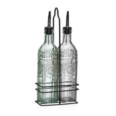 Set med olja och vinäger Versa Metall Glas 500 ml 7,2 X 32,5 X 13,7 CM