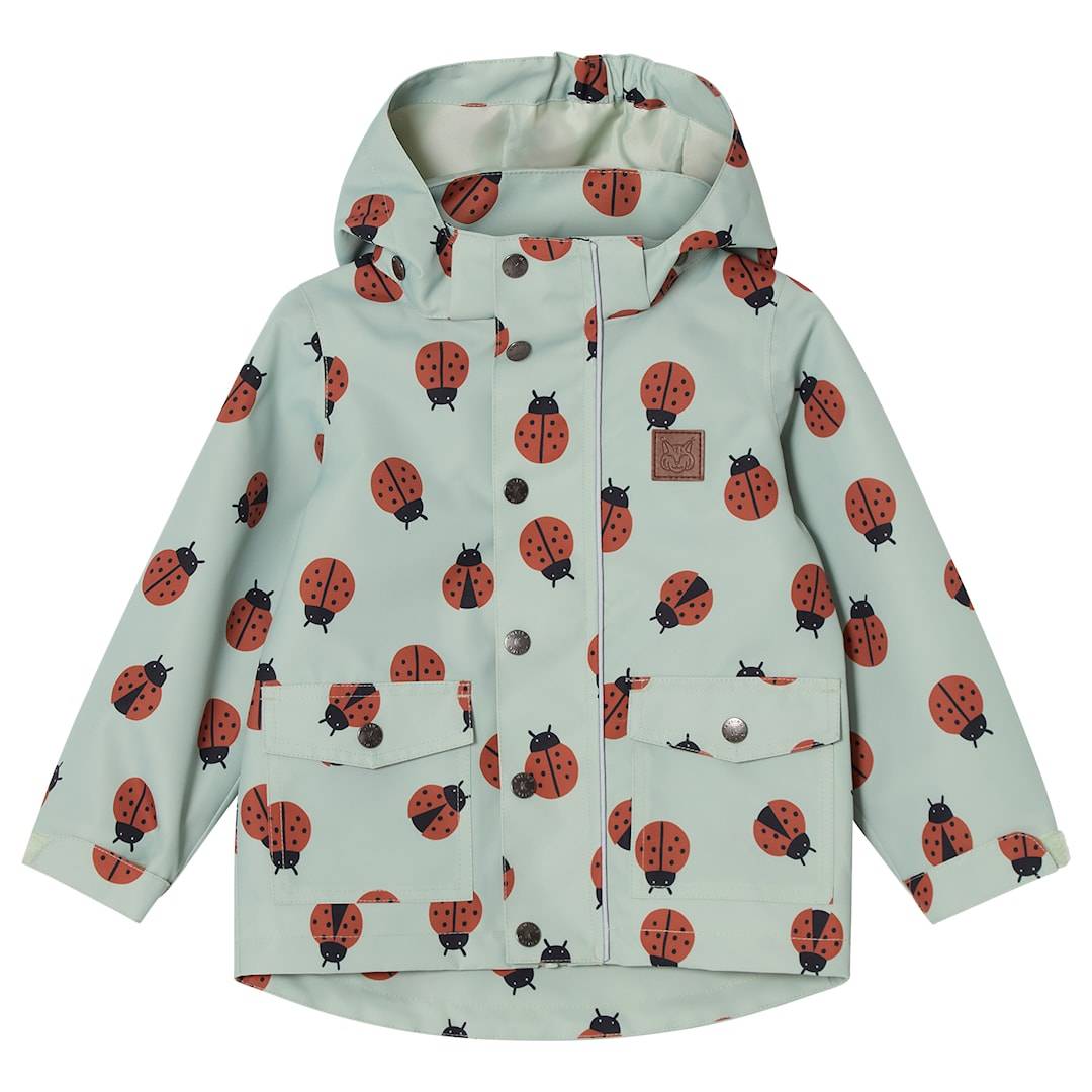 Kuling Stockholm Skaljakke Pale Green Ladybug Pale Green Ladybug 74 cm Shell Grøn 74 cm Drenge, Piger