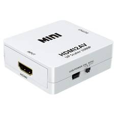 HDMI til Composite + Phono (Scart) Converter - Hvid