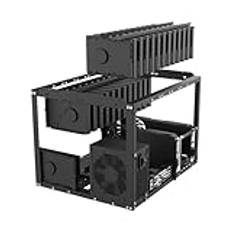 Open Frame PC Case - PC Frame Computer Case | Open Air testbänk, stapelbart skrivbordschassi, stativ för spel eller gruvdrift, tillbehör för gruvdrift för kryptovaluta, modulär ramdesign