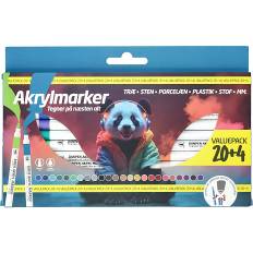 Akrylmarkers 24 stk (På lager i butik)