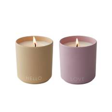 Large Scented candle set - Beige/Lavender