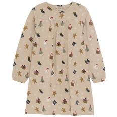Minymo Nattlinne - AOP - Beige Melange - Minymo - 8 år (128) - Nattlinne