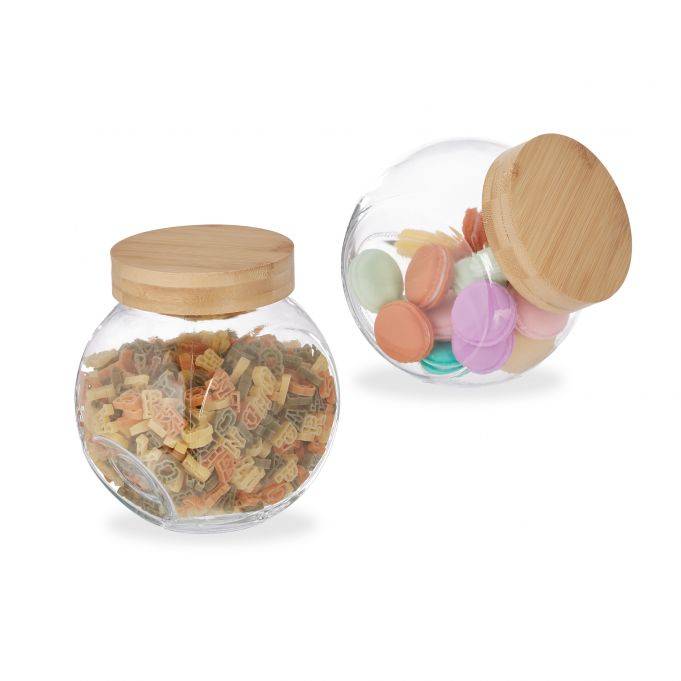Förvaringsburkar i glas 2 pack