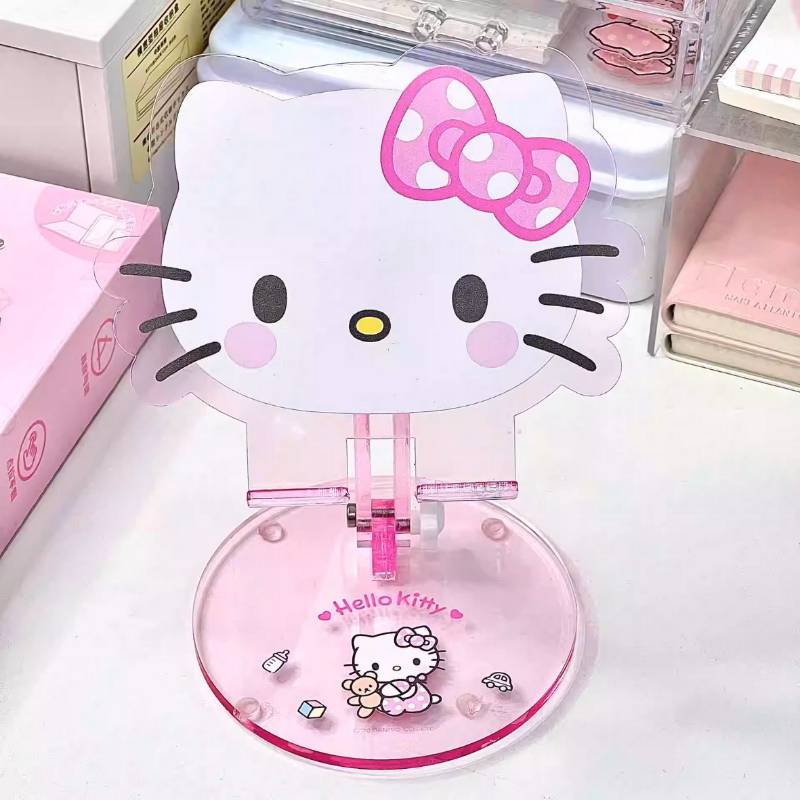1 Cute Kitty Cat Desktop Phone Stand, Multi-functional Adjustable And Foldable Tablet And Phone Holder